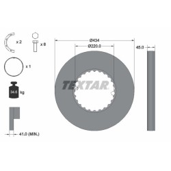 TEXTAR Piduriketas 93272111