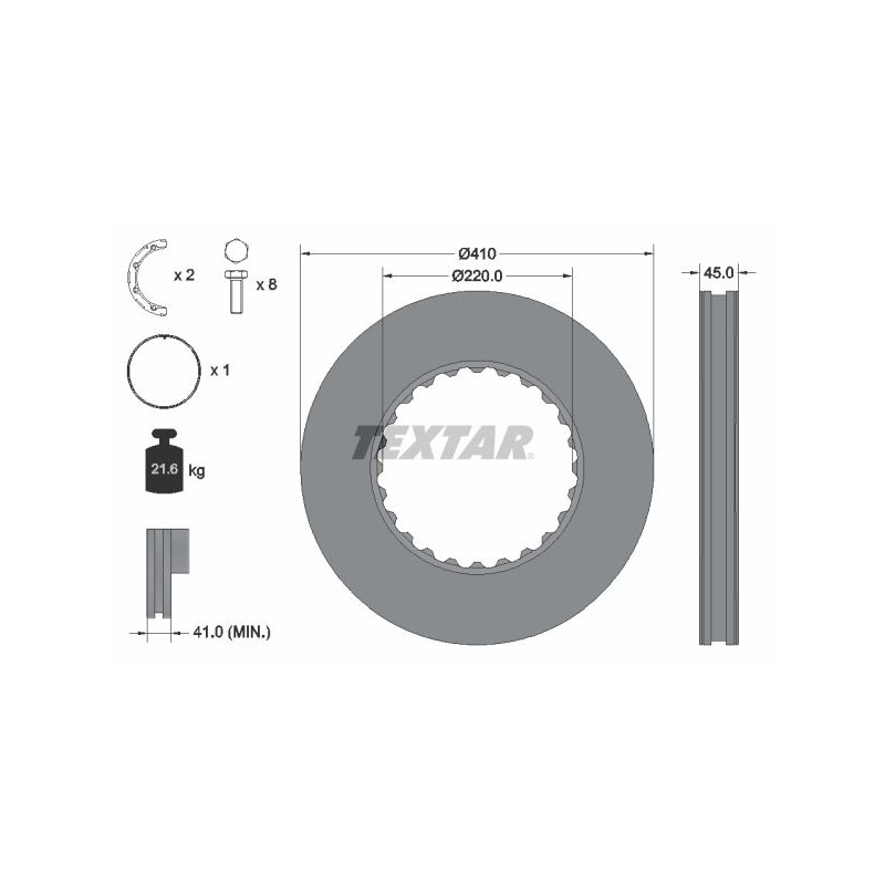 TEXTAR Piduriketas 93322711