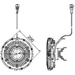 MAHLE Sidur, radiaatoriventilaator CFC 100 000P