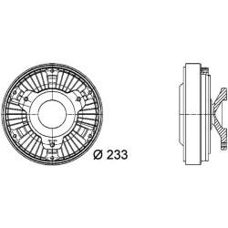 MAHLE Sidur, radiaatoriventilaator CFC 17 000P