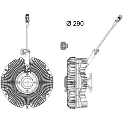 MAHLE Sidur, radiaatoriventilaator CFC 197 000P