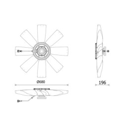MAHLE Sidur, radiaatoriventilaator CFC 272 000P