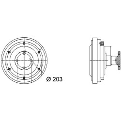 MAHLE Sidur, radiaatoriventilaator CFC 37 000P