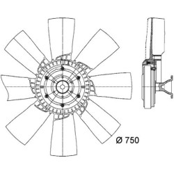 MAHLE Ventilaator,mootorijahutus CFF 419 000P