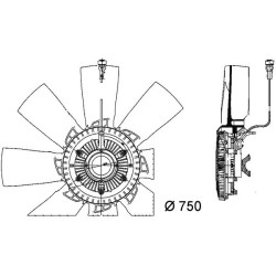 MAHLE Ventilaator,mootorijahutus CFF 457 000P