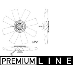 MAHLE Ventilaator,mootorijahutus CFF 505 000P