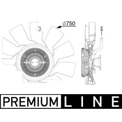 MAHLE Ventilaator,mootorijahutus CFF 515 000P