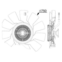 MAHLE Ventilaator,mootorijahutus CFF 517 000P