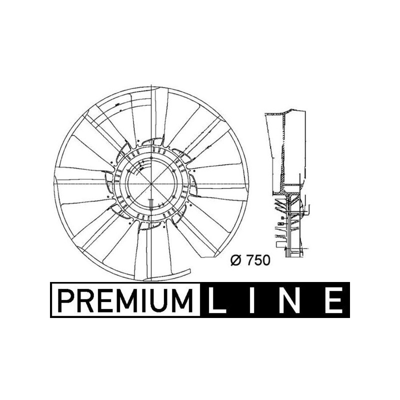MAHLE Tiivik,mootorijahutus CFW 34 000P