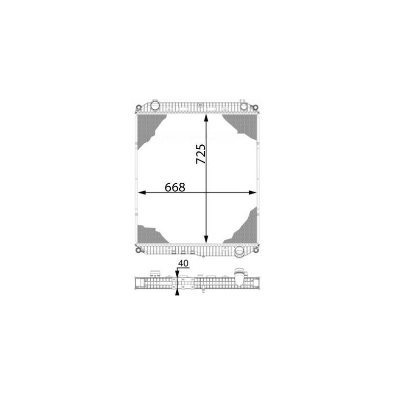 MAHLE Radiaator,mootorijahutus CR 100 000P