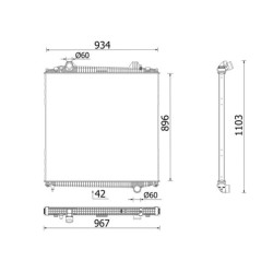 MAHLE Radiaator,mootorijahutus CR 103 000P