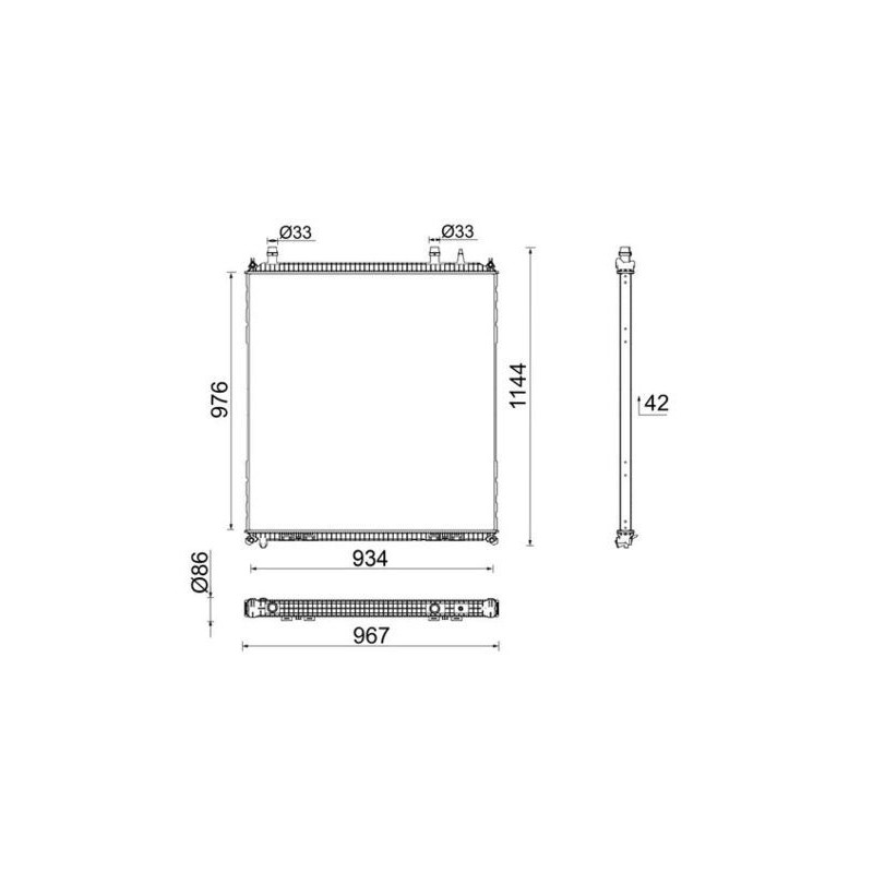 MAHLE Radiaator,mootorijahutus CR 106 000P