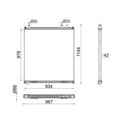 MAHLE Radiaator,mootorijahutus CR 106 000P