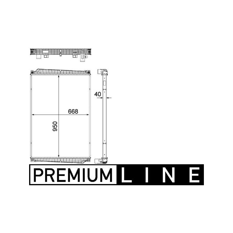 MAHLE Radiaator,mootorijahutus CR 1149 000P