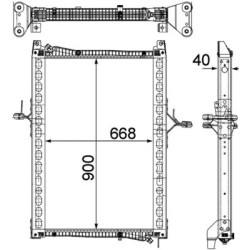 MAHLE Radiaator,mootorijahutus CR 1160 000P