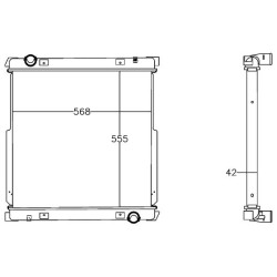 MAHLE Radiaator,mootorijahutus CR 1216 000P
