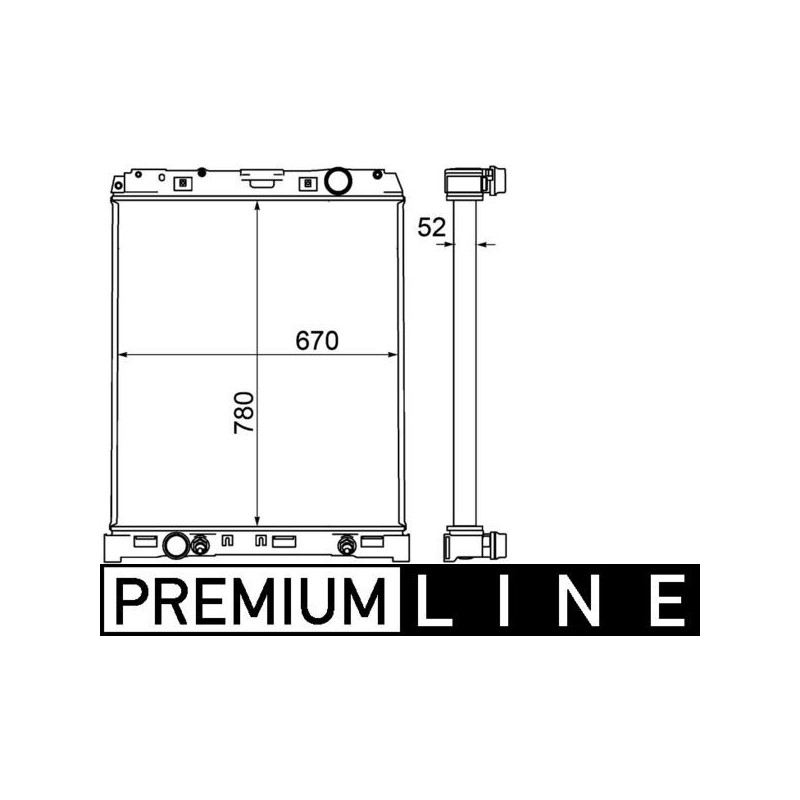 MAHLE Radiaator,mootorijahutus CR 1220 000P