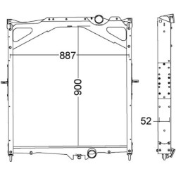 MAHLE Radiaator,mootorijahutus CR 1556 000P