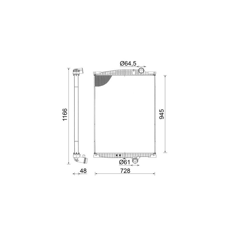 MAHLE Radiaator,mootorijahutus CR 2096 000S