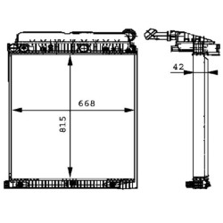 MAHLE Radiaator,mootorijahutus CR 673 000P