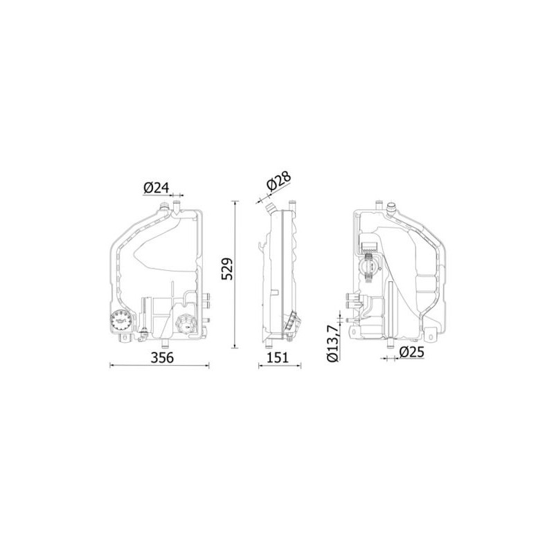 MAHLE Paisupaak,jahutusvedelik CRT 6 000S