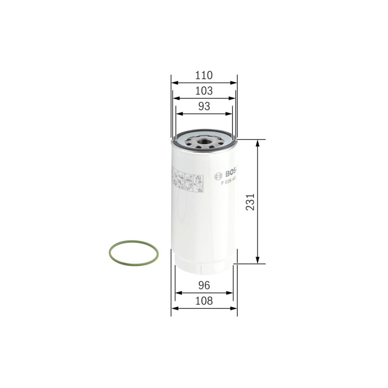 BOSCH Kütusefilter F 026 402 038