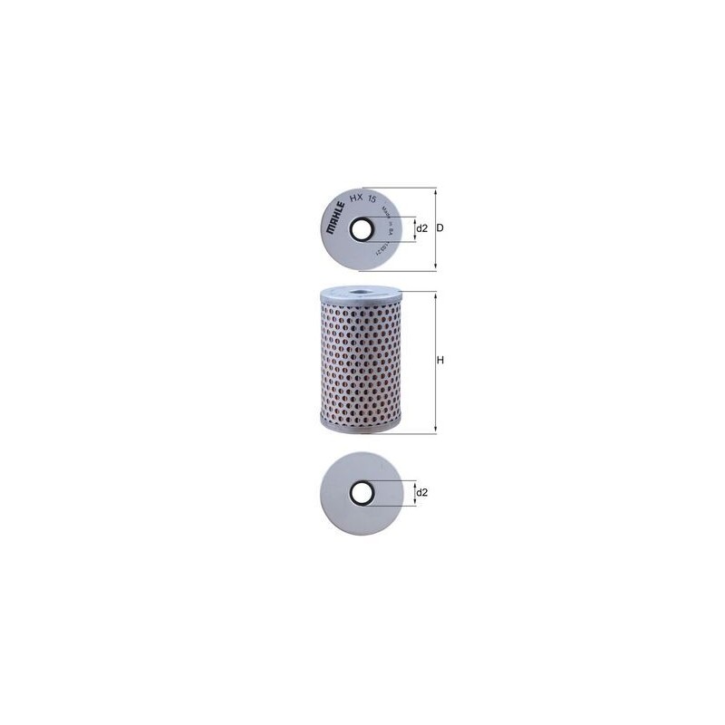 MAHLE Hüdraulikafilter,roolimine HX 15