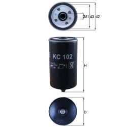 MAHLE Kütusefilter KC 102