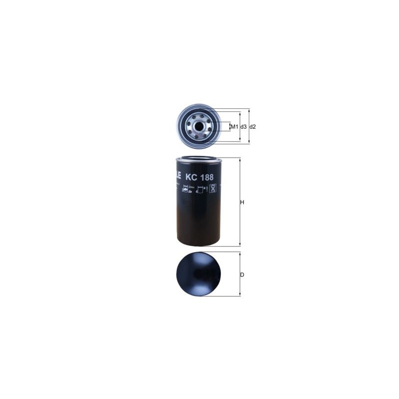 MAHLE Kütusefilter KC 188