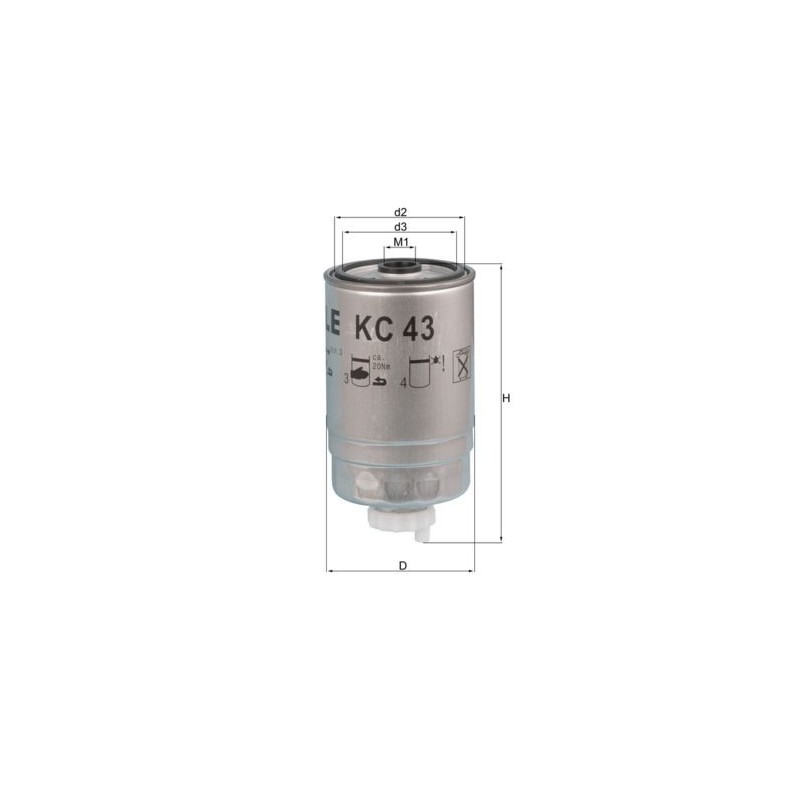 MAHLE Kütusefilter KC 43