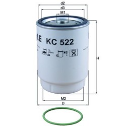 KNECHT Kütusefilter KC 522D