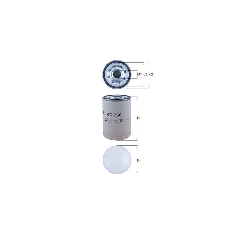 MAHLE Kütusefilter KC 756