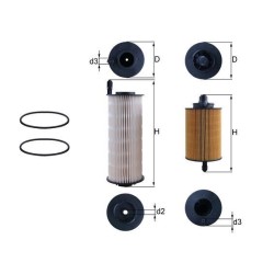 MAHLE Kütusefilter KX 646KIT