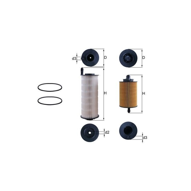 MAHLE Kütusefilter KX 646KIT