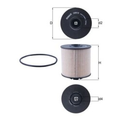 KNECHT Kütusefilter KX 67/2D