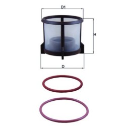 MAHLE Kütusefilter KX 72D2