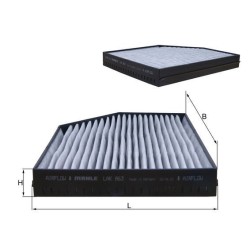 KNECHT Filter,salongiõhk LAK 863