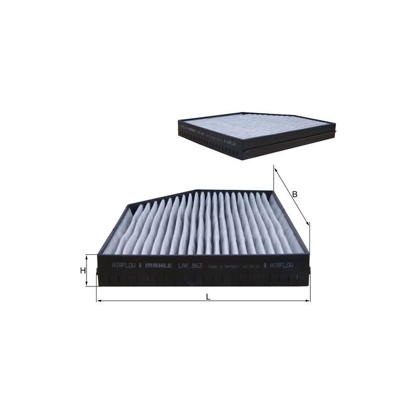 KNECHT Filter,salongiõhk LAK 863