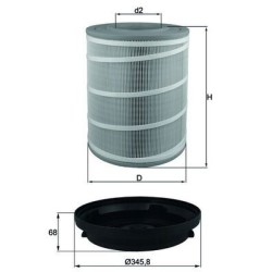 KNECHT Õhufilter LX 3480KIT