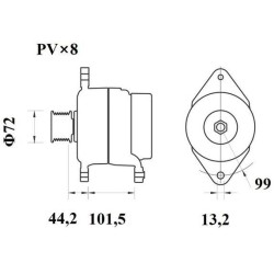 MAHLE Generaator MG 1019