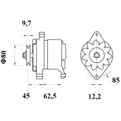 MAHLE Generaator MG 369