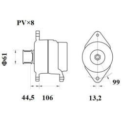 MAHLE Generaator MG 802