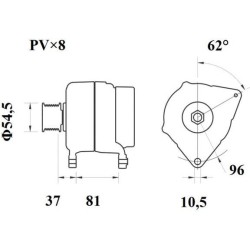 MAHLE Generaator MG 812