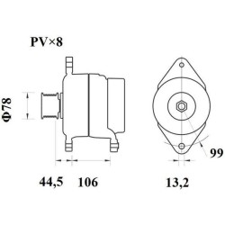 MAHLE Generaator MG 817