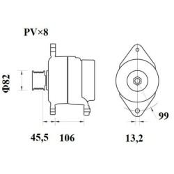 MAHLE Generaator MG 877