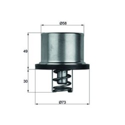 MAHLE Termostaat,Jahutusvedelik THD 1 86