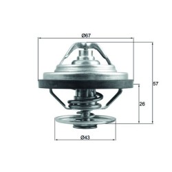 MAHLE Termostaat,Jahutusvedelik TX 158 83