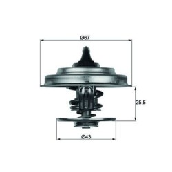 MAHLE Termostaat,Jahutusvedelik TX 18 75D
