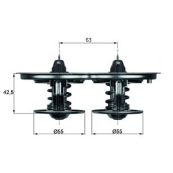 MAHLE Termostaat,Jahutusvedelik TX 32 80D