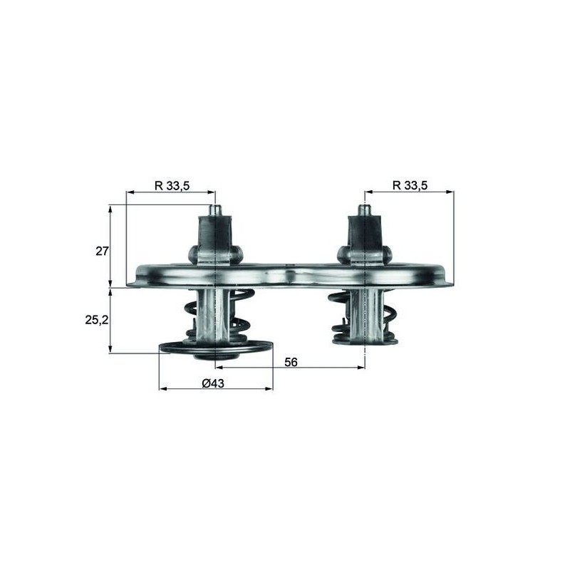 MAHLE Termostaat,Jahutusvedelik TX 33 83D